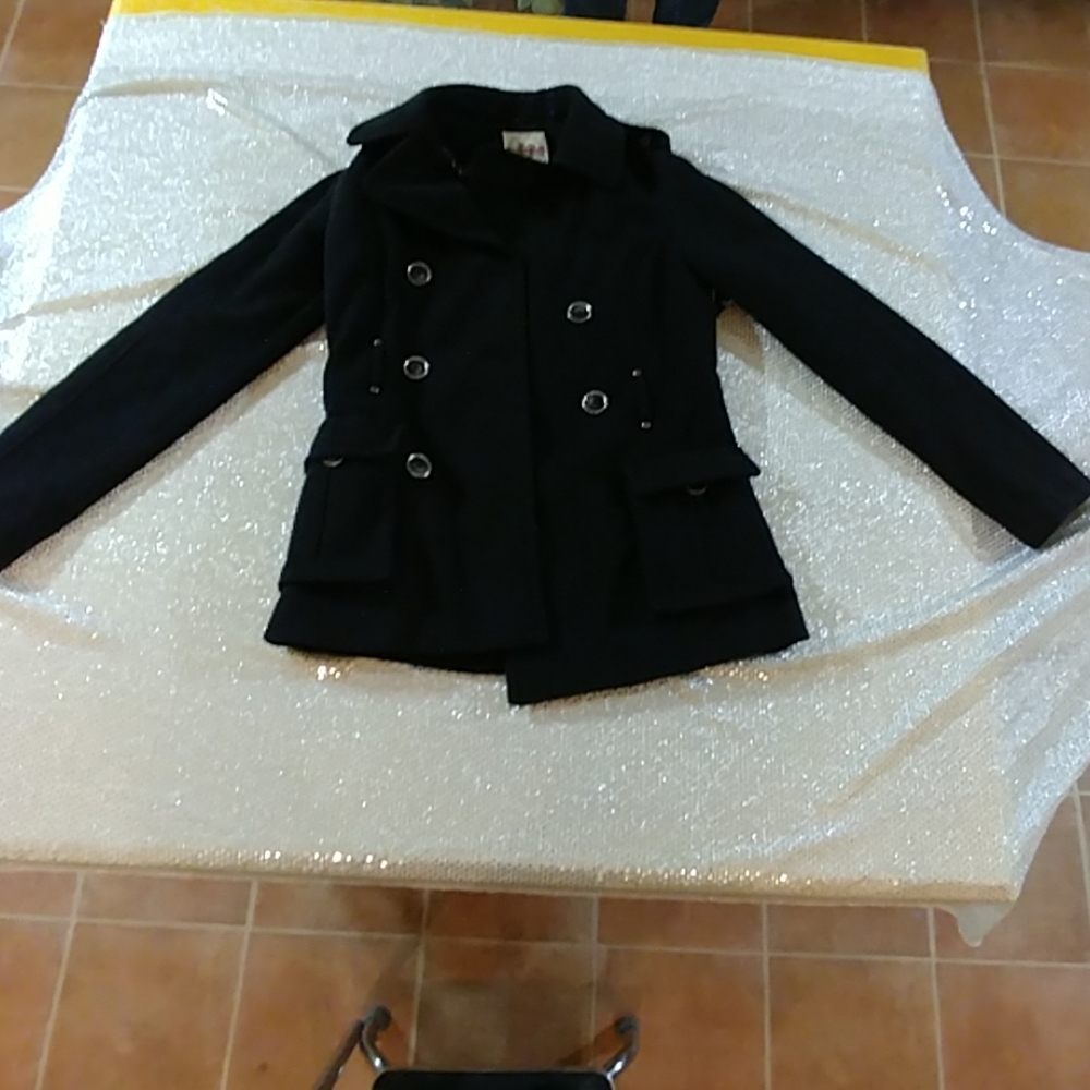 Hydraulic brand, black wool women's jacket, small